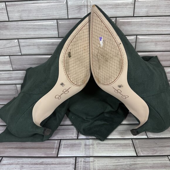 Jessica Simpson Women's Green NAEVY Pointed Toe Knee High Boot Size 10-NEW - Picture 8 of 9